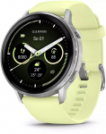 Garmin Venu&reg; 4 - 45 mm Gray/Silver with 22 mm Lemon Quick Release Silicone Band | 010-03014-02 | 0753759356811