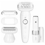 Braun Epilator | SES9-341 Silk-&eacute;pil 9 | Operating time (max) 50 min | Number of power levels 2 | Wet & Dry | White | 9-341 | 7500435225182