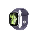 Apple Watch Series 11 GPS + Cellular 42mm Silver Aluminium Case with Purple Fog Sport Band - S/M | | MF8H4ET/A | 195950470130