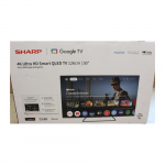 Sharp SALE OUT. 50HP6265E 50" (126cm) QLED 4K Ultra HD Google TV, Dolby Vision, Dolby Atmos, Central Stand | 50HP6265E | 50 | Smart TV | Google TV | UHD | Black | DAMAGED PACKAGING | 50HP6265ESO | 2000001405277