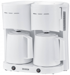 Severin KA 9314 Duo Filter Coffee Machine with 2 Thermal Carafes 1000W White | KA 9314 | 4008146041501