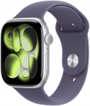 Apple Watch Series 11 GPS 46mm Silver Aluminum Case with Sport Band (purple fog) - S/M | MEV94ZR/A | 0195950632231