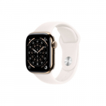Apple Watch Series 11&nbsp;GPS + Cellular 42mm&nbsp;Gold Titanium Case with Light Blush Sport Band - M/L - MF8X4ET/A | MF8X4ET/A | 195950472295