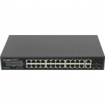 Lanberg switch 24x 1GB PoE+/2x GB 2x SFP rack 19" 360W | RSGE-24P-2GE-2S-360 | 5901969438697