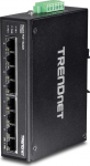 TRENDnet TI-PG80 8-Port Gehrteter Industrieller Gigabit PoE+ DIN-Rail | TI-PG80 | 0710931160352