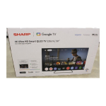 Sharp 50HP6265E 50" QLED 4K UHD Smart TV, Google TV, Black | 50HP6265ESO | 2000001405277