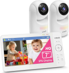 VTECH BABY MONITOR HQ 7" WITH 2 ADJUSTABLE CAMERAS | 4897027126822 | 4897027126822