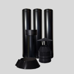 Korstna komplekt kuplile 8m BLACK