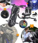 KOLMERATTALINE ELEKTRIROLLER LED-EKRAANI JA BLUETOOTHIGIGA LASTELE JA NOORTELE KOLMERATTALINE ELEKTRIROLLER LED-EKRAANI JA BLUETOOTHIGIGA LASTELE JA NOORTELE