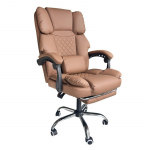 MASTER PRESTIGE p&ouml;&ouml;rlev kontoritool, jalatugi ja massaažiseade - kohviv&auml;rvi &ouml;konahk KO42CAP