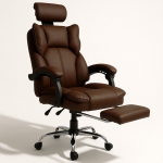 P&ouml;&ouml;ratav kontoritool jalatoega - Tumepruun MATERIAL KO49BR