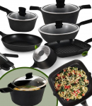 ALUMIINIUMIST K&Ouml;&Ouml;GIN&Otilde;UDE KOMPLEKT, MITTEKINNITUVA KATTEGA, 8 ELEMENTI