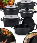 ALUMIINIUMIST K&Ouml;&Ouml;GIN&Otilde;UDE KOMPLEKT 2in1 MITTEKLEEPUV K&Ouml;&Ouml;GIN&Otilde;UD 10 ELEMENTI