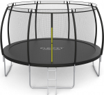 Batuut 14ft (435cm) must, sisemise v&otilde;rguga