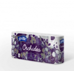 Grite tualettpaber Orchidea 3-kihiline 145 lehte 8 rulli