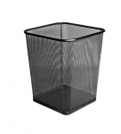 Paberikorv deVENTE 22x16.5x27.5cm kandiline metallist must