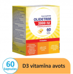 OLIDETRIM 2000 IU D-vitamiini pehmekapslid N60