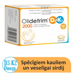 OLIDETRIM 2000 D3 + K2 Omega-3 kapslid N30