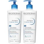 Bioderma Atoderm Ultra-Nourishing Moisturising Cream 500ml - Pack of 2