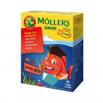 MOLLERS Junior Omega-3 tarretis maasika maitsega N45