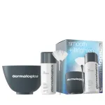 Smooth + Brighten komplekt Dermalogica: igap&auml;evane mikrokihiline kooriv puuder, 74 g + maskilehvik, n&auml;omaski pintsel + Dermalogica plastmassist v&auml;rvisegamiskauss, hall