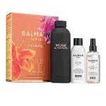 Balmain Professionnel komplekt: Muse Du Printemps, GWP terasest veepudel, must + Balmain Professionnel, argaania&otilde;li, juustesse j&auml;etav palsam, h&uuml;draadi/detangle & s&auml;ra jaoks, 50 ml + Balmain Professionnel, butaan, juukselakk, mahuga 20,0 ml