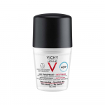 VICHY Homme Roll-on deodorant - liigset higistamist reguleeriv higistamisvastane 48H tundlikule nahale, kaitse plekkide eest 50 ml