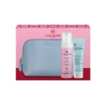 Komplekt Collistar: Detergente Lenitiva, vegan, rahustav, puhastusvaht, 180 ml + Pure Actives, h&uuml;aluroonhape, niisutav, rahustav, kreemmask, n&auml;ole, 75 ml + The Bridge, GWP tekstiilist kott, sinine