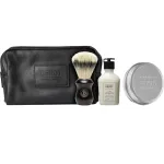 Komplekt: 400 Shave Specificsi nr 408, klassikaline odekolonn, niisutav habemeajamisj&auml;rgne palsam, 50 ml + 400 Shave Specificsi nr 412, niisutav habemeajamisseep, 100 g + aksessuaarid nr 731, luksuslik, tehiskiust, n&auml;o habemeajamispintsel, pruun + Th ...