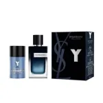 Komplekt Yves Saint Laurent: Y Intense, parf&uuml;&uuml;mvesi, meestele, 100 ml + Y, higistamisvastane aine, deodorant, meestele, 75 g