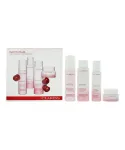 Komplekt Clarins: White Plus, niisutav, p&auml;evaemulsioon, n&auml;ole, 75 ml + White Plus, s&auml;ra andev, puhastusvaht, 150 ml + White Plus, s&auml;ra andev, kreem, n&auml;ole, 200 ml + White Plus, s&auml;ra andev, geelmask, n&auml;ole, 50 ml
