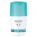 VICHY Roll-on deodorant - liigset higistamist reguleeriv higistamisvastane 48H valgete ja kollaste laikude vastu 50 ml