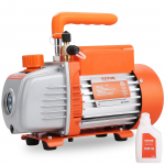 VEVOR 1/5 HP &uuml;heastmeline vaakumpump, 3,5 CFM, 220&ndash;240V, 0,6 cm SAE ja 1,27 cm ACME sisend, HVAC, jahutus, vaik