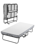 VEVOR kokkupandav &uuml;heinimese rullvoodi 13 cm m&auml;luporomadratsiga, metallraam, 96.5 x 190.5 cm, kaasaskantav k&uuml;lalistevoodi, 204 kg kandev&otilde;ime