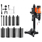 VEVOR 2500W Teemantpuurimismasin Alusega, 20&ndash;254 mm, 2 Kiirust 535/920 RPM, 10 Otsa, M&auml;rg- ja Kuivpuurimine Betoonile