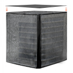 VEVOR universaalne v&auml;lis&otilde;hukonditsioneeri kate 812x812x914 mm, veekindel pol&uuml;ester, kahekihiline, eemaldatav kate, must