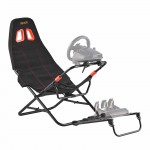 VEVOR kokkupandav rooliseade alus reguleeritava istmega, 470mm lai, sobib Logitech, Thrustmaster, Fanatec, Hori, Mad Catz