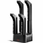 VEVOR eemaldatav jalan&otilde;ude kuivati kuumapuhuri, taimeri ja 4 toruga 2 paari jaoks, 40&ndash;50&deg;C temperatuuri juhtimine, must & oranž