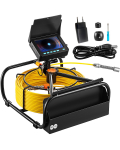 VEVOR 30m kanalisatsiooniinspektsioonikaamera 4.3'' LCD, 6 LED, 3X suum, 16GB kaart, IP68, 8500mAh aku