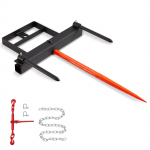 VEVOR 99cm heinapiik 2x 44cm stabilisaatoritega, 725kg kandev&otilde;ime, 152cm kett, traktori kopaga kahvli kinnitus