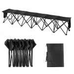 VEVOR 6-kohaline kaasaskantav kokkupandav spordipink kandekotiga, 241x45x45 cm, sobib matkamiseks ja &uuml;ritusteks