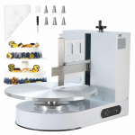 VEVOR elektriline tordikaunistusmasin reguleeritava aluse ja kraabitsaga, 10&ndash;40cm tortidele, 25&ndash;320RPM, vaikne t&ouml;&ouml;, valge