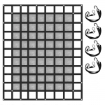 VEVOR raskeveokite kaubav&otilde;rk 244x205 cm v&otilde;rguga, kinnitusrihmade ja S-konksudega kastiautodele, haagistele, maasturitele