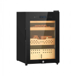 VEVOR 60L elektriline sigarihumidor, 350 sigarile, Hispaania seedripuu, temperatuuri- ja niiskuskontroll, 3 kihti, LED, lukuga