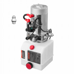 VEVOR 4L &Uuml;hesuunaline 12V H&uuml;draulikaseade Metallpaagiga, 3.4 L/min Vool, 22 MPa Surve Haagistele ja T&otilde;stmiseks