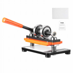 VEVOR Manuaalne Naha Reljeef- ja L&otilde;ikemasin, 18x10 cm Plaat, 12 mm T&otilde;uge, Topeltv&otilde;lliga, Nahale, PVC-le, Kummile jpm