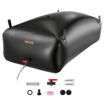 VEVOR 1000 l kokkupandav PVC veemahuti, kaasaskantav lekkekindel veekott aia kastmiseks, matkaautole ja h&auml;daolukordadeks, must