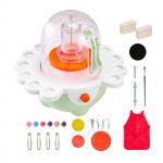 VEVOR Mini keraamika ratas lastele, 50 mm ja 80 mm kettad, reguleeritav kiirus, t&auml;iskomplekt savit&ouml;&ouml;ks, roheline