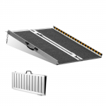 VEVOR Kokkupandav Alumiiniumist Ratastooliramp 61 cm, 363 kg Kandev&otilde;ime, Libisemiskindel L&auml;viramp Treppidele, Uksele, Servadele