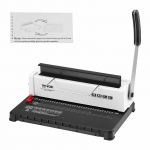 VEVOR k&auml;sitsi spiraalsidumismasin, 34-auguline augustajaga, kuni 120 lehte, reguleeritav 4,76&ndash;14,29 mm, A4, A5, Letter